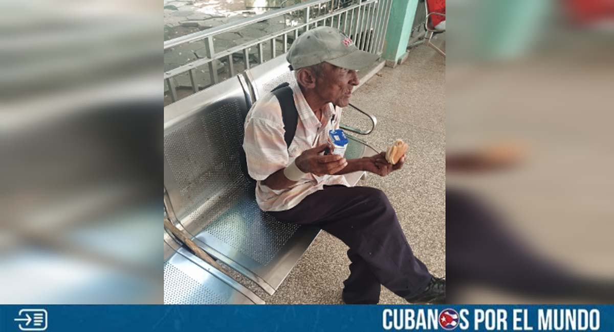 Piden ayuda para encontrar familiares de un anciano de 95 años que se cayó en la calle "y estaba sin comer nada"