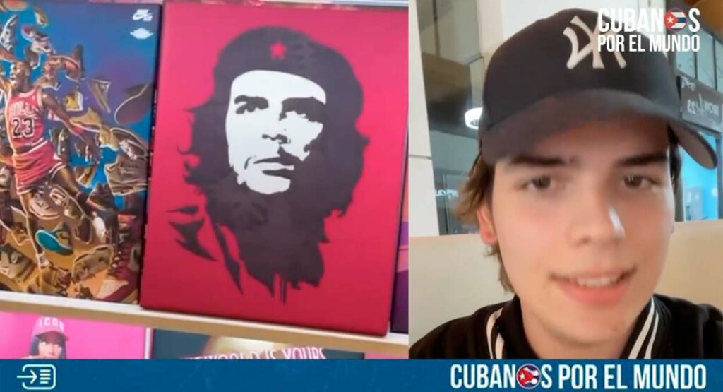 Un joven de Miami quedó en shock tras ver que en el Westland Mall de Hialeah estaban vendiendo un cuadro del asesino del Che Guevara.