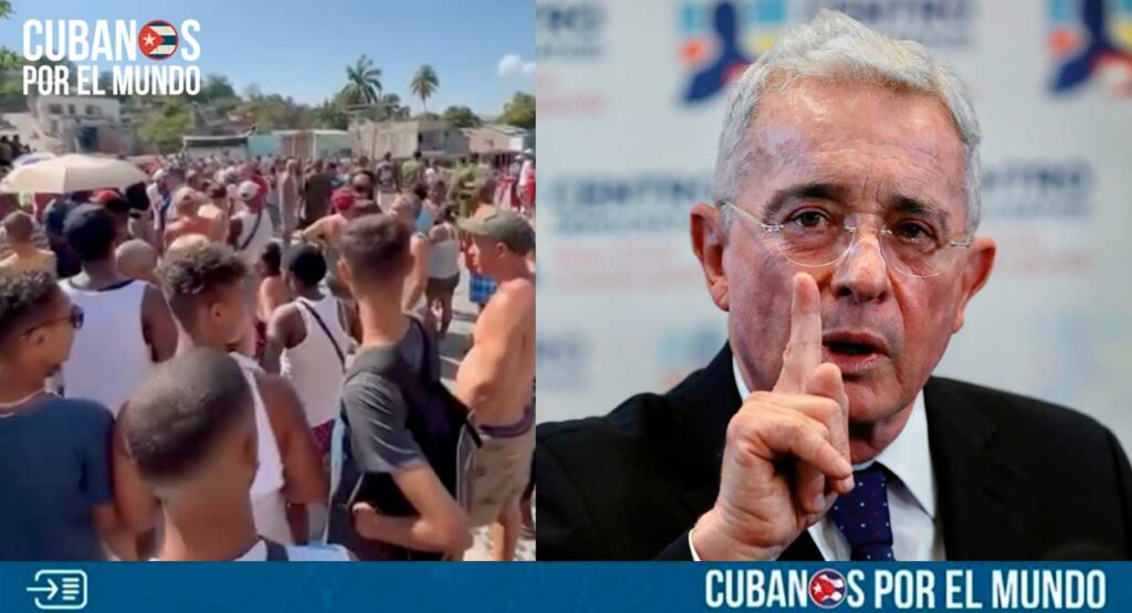 El expresidente de Colombia, Álvaro Uribe Vélez, manifestó su respaldo a las protestas que se registran en Cuba en las últimas horas.