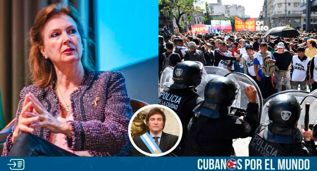 La canciller de Argentina, Diana Mondino aseguró que hay infiltrados cubanos y venezolanos en ese país que buscan desestabilizar el gobierno de Javier Milei.