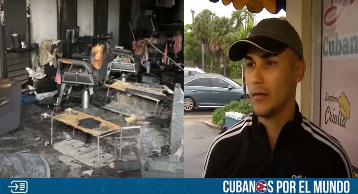 Barbería de joven cubano en Hialeah fue atacada con cócteles molotov