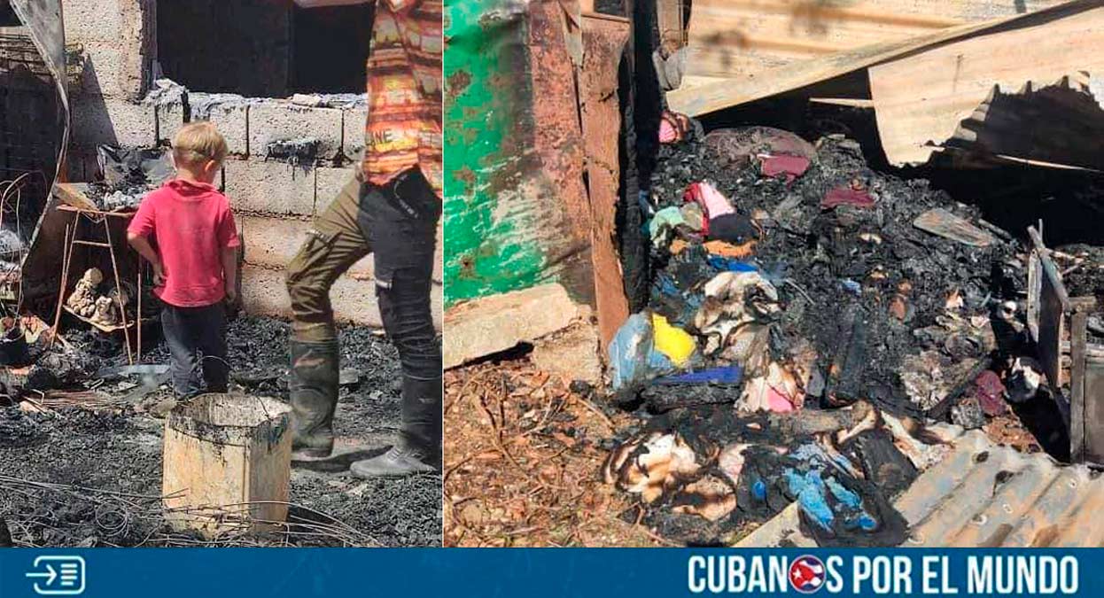 A través de las redes sociales se difundió una petición de ayuda para una familia cubana oriunda de Remedios, Villa Clara, que perdió todo en un incendio masivo en su casa.