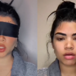Influencer cubana se realiza un innovador maquillaje pidiendo la libertad de la isla
