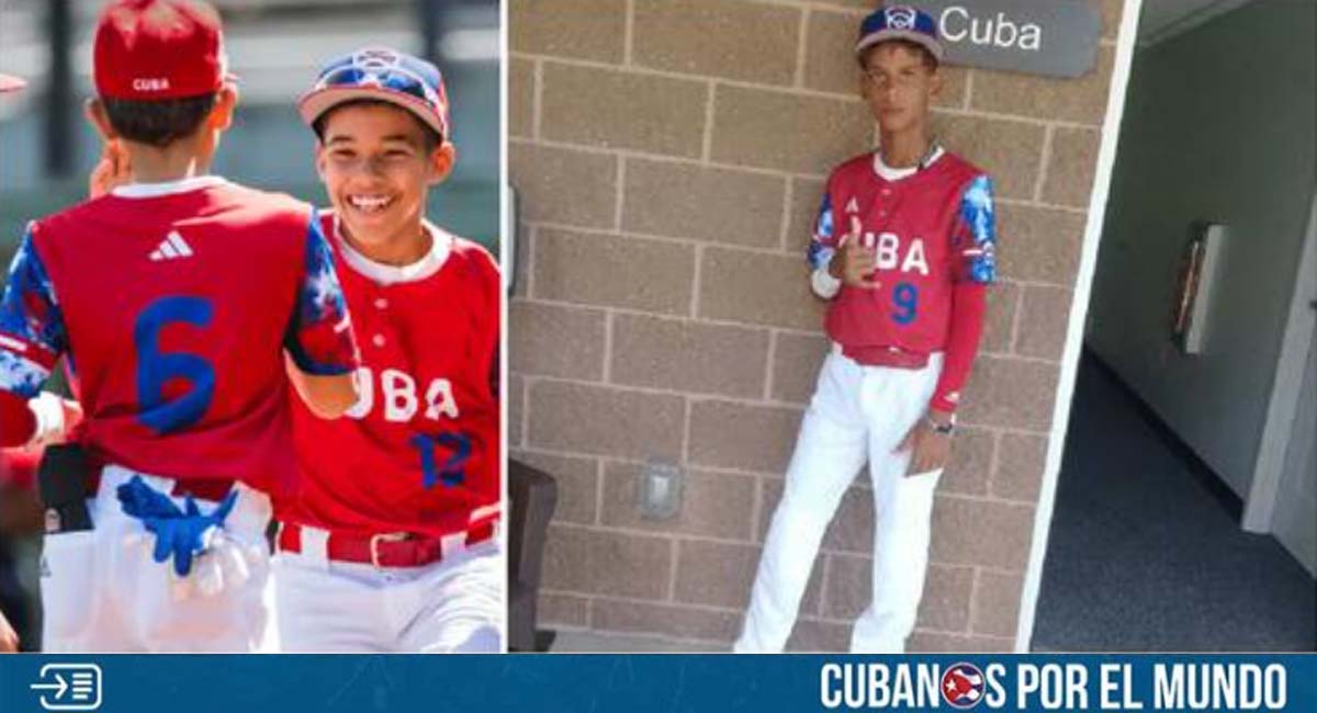 Dos jovencitos peloteros cubanos huyen de la isla