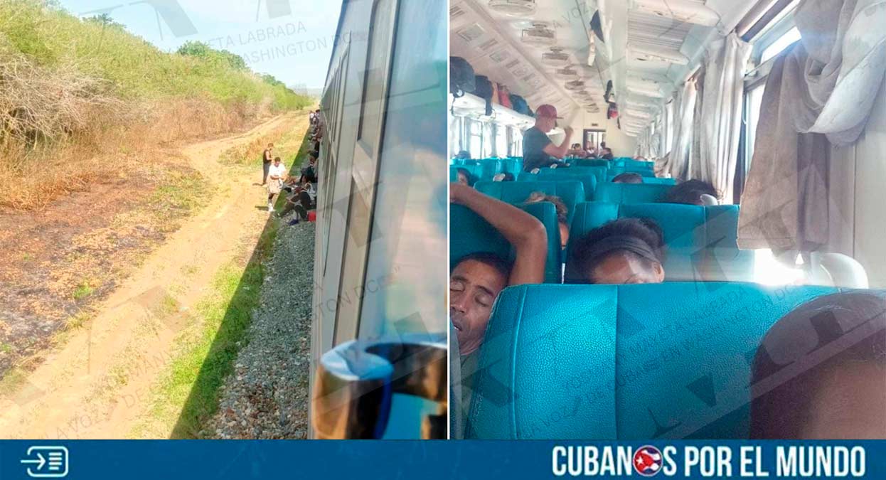 Cubanos en las redes sociales denunciaron que el tren que va de Santiago de Cuba a La Habana se quedó varado por varias horas este miércoles.