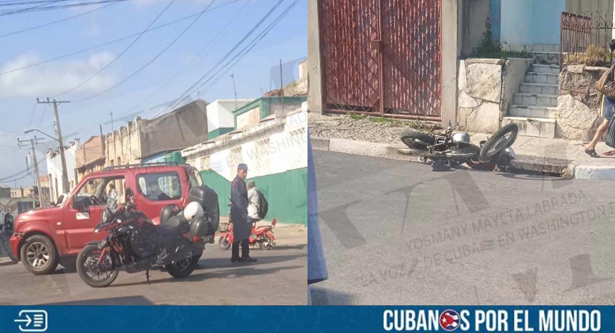 Choque entre moto y carro deja a una persona herida en Santiago de Cuba