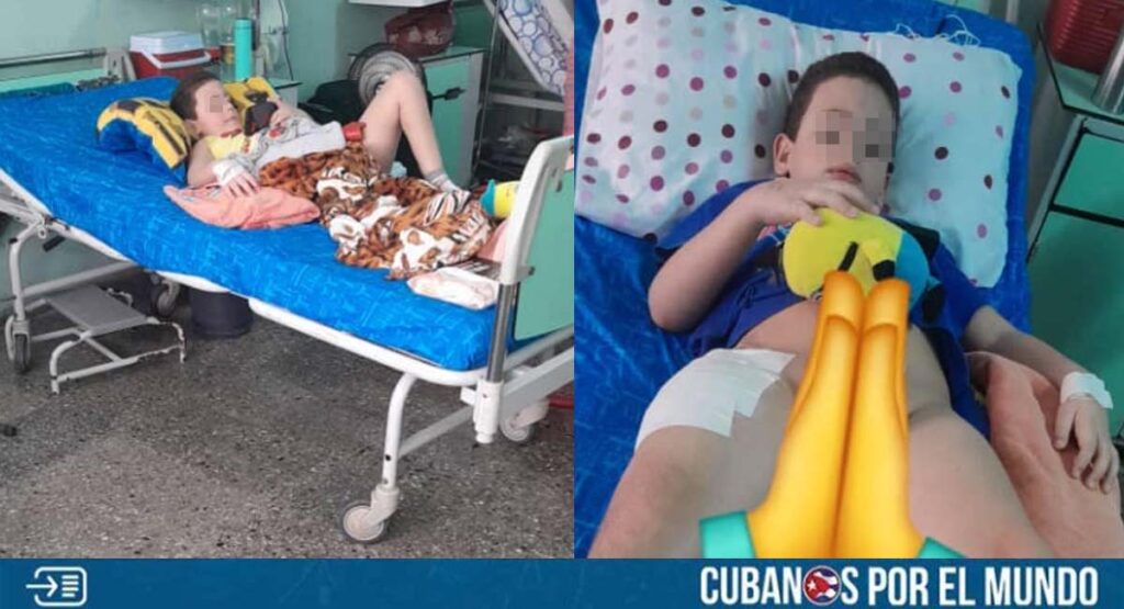 Piden ayuda con un colchón antiescaras para niño cubano enfermo