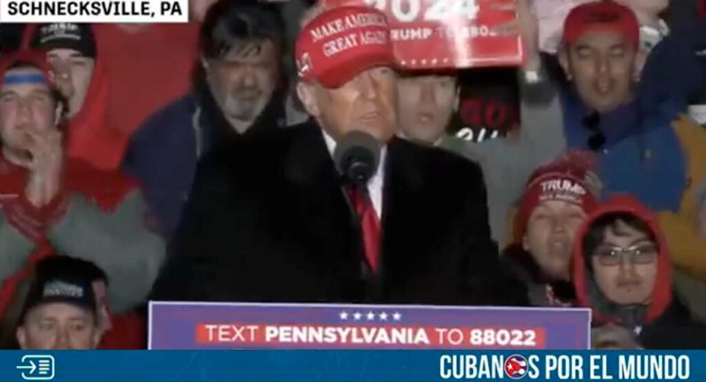 El expresidente de Estados Unidos, Donald Trump, afirmó en Pensilvania, que ni el grupo terrorista Hamás ni Irán hubiesen atacado a Israel, si él estuviera en la Casa Blanca. 