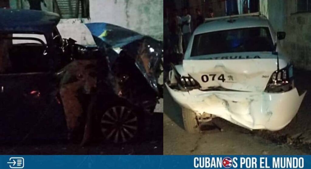 Reportan accidente de tránsito en La Habana que involucró a una patrulla policial