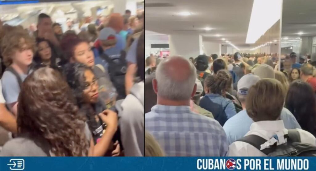 Un verdadero desastre es lo que están enfrentando los viajeros para buscar su equipaje en el Aeropuerto Internacional de Miami.
