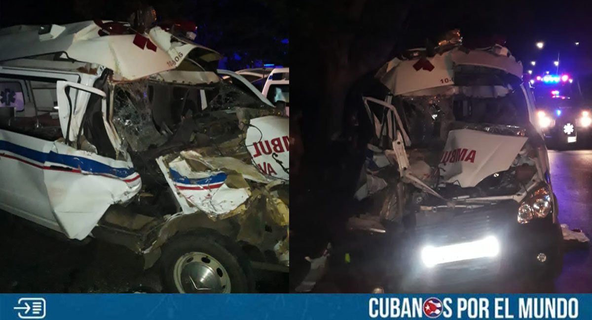 UNA MENOS: Ambulancia sale de circulación tras accidente en La Habana