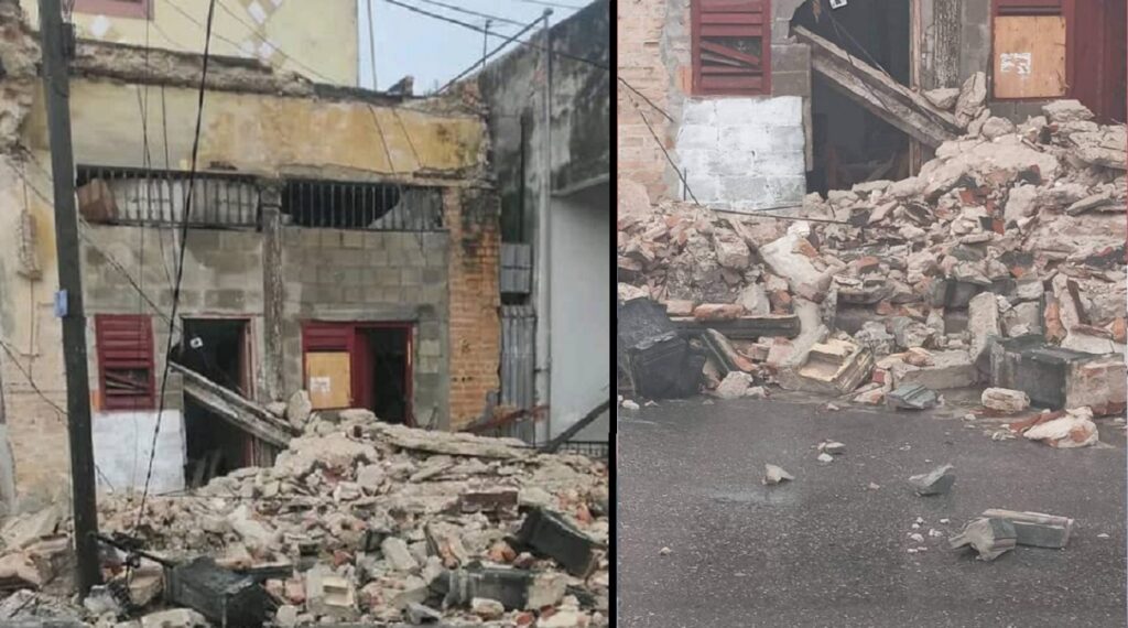 Reportan derrumbe de una casa en el Cerro, en La Habana