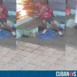 Un sujeto fue captado por una cámara de vigilancia mientras robaba dentro en una casa en La Habana, Cuba.