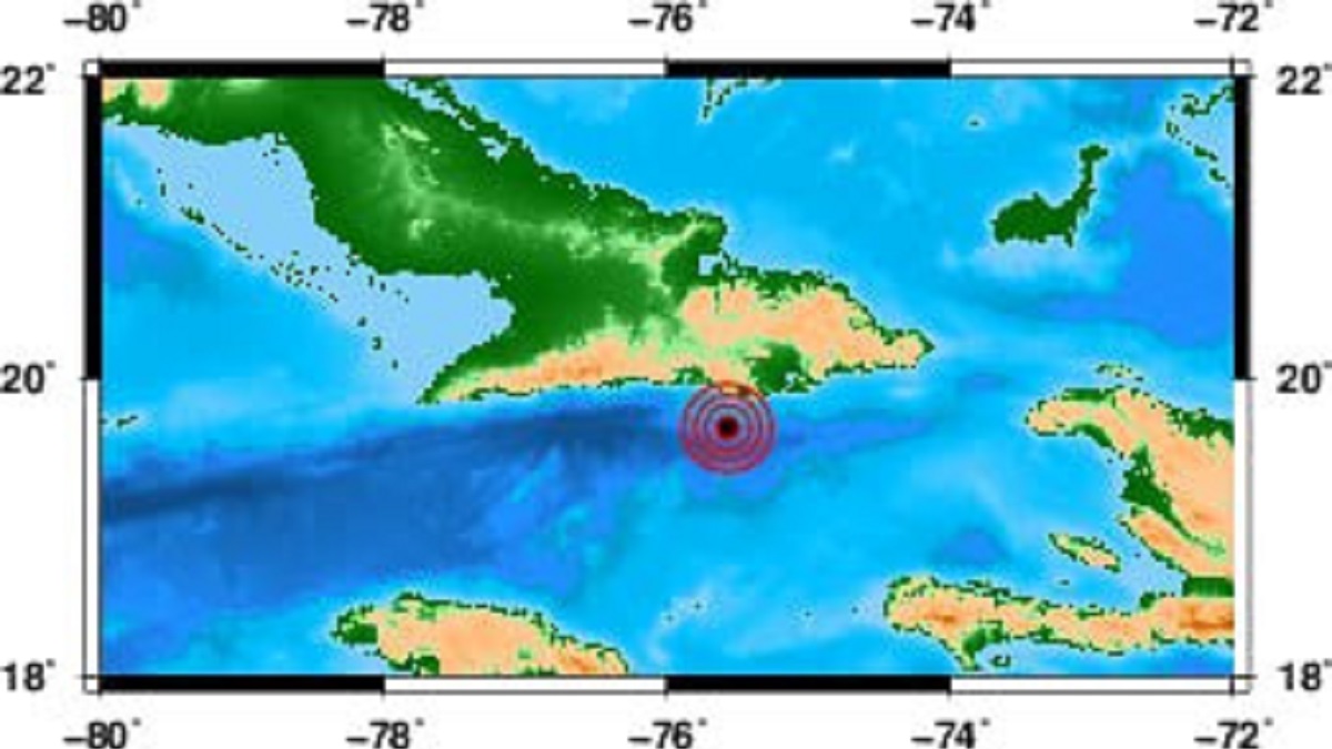 Reportan sismo perceptible en Santiago de Cuba