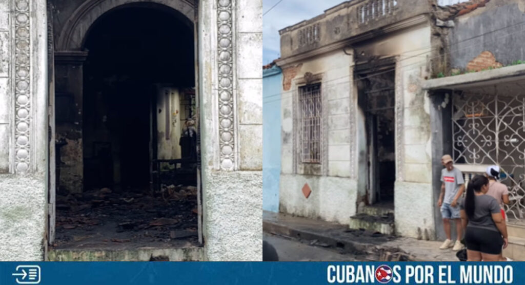 Explosión de moto eléctrica provoca incendio y derrumbe en una casa de Camagüey
