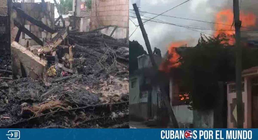 Piden ayuda para familia afectada por incendio en su vivienda en La Habana