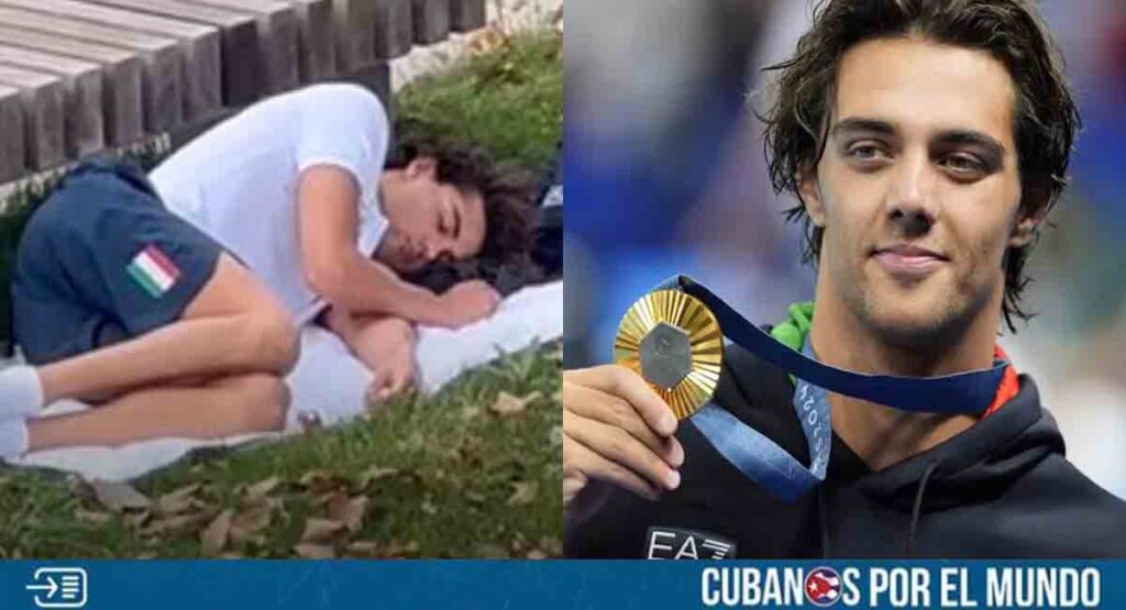 París 2024: Medallista italiano durmió en un parque por malas condiciones de la Villa Olímpica