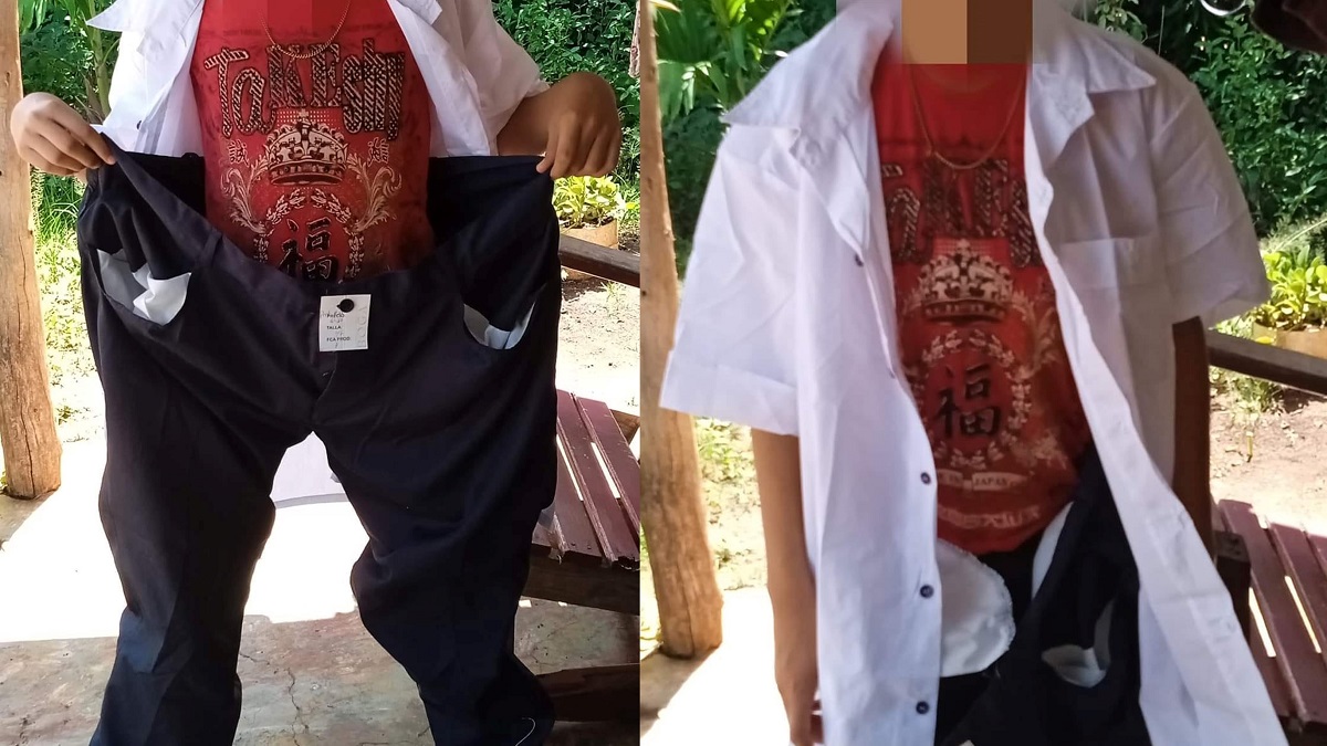 Distribuyen tallas equivocadas de uniformes escolares en Cuba