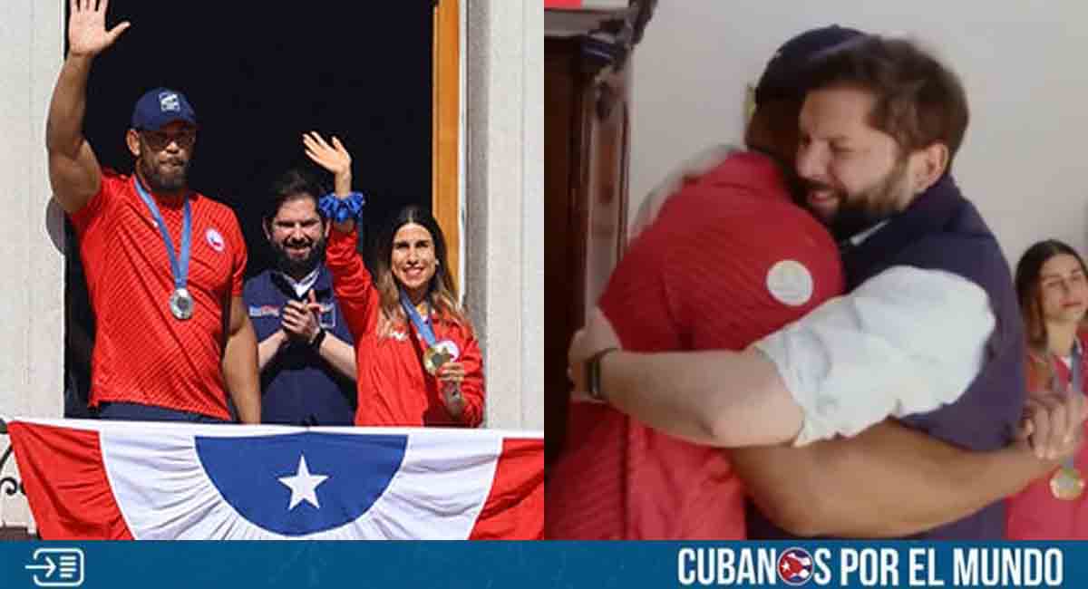 Yasmani Acosta fue recibido por el presidente de Chile tras su medalla de plata