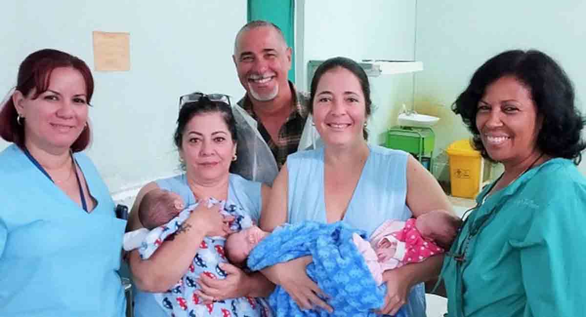 Reciben el alta médica trillizos nacidos en Villa Clara