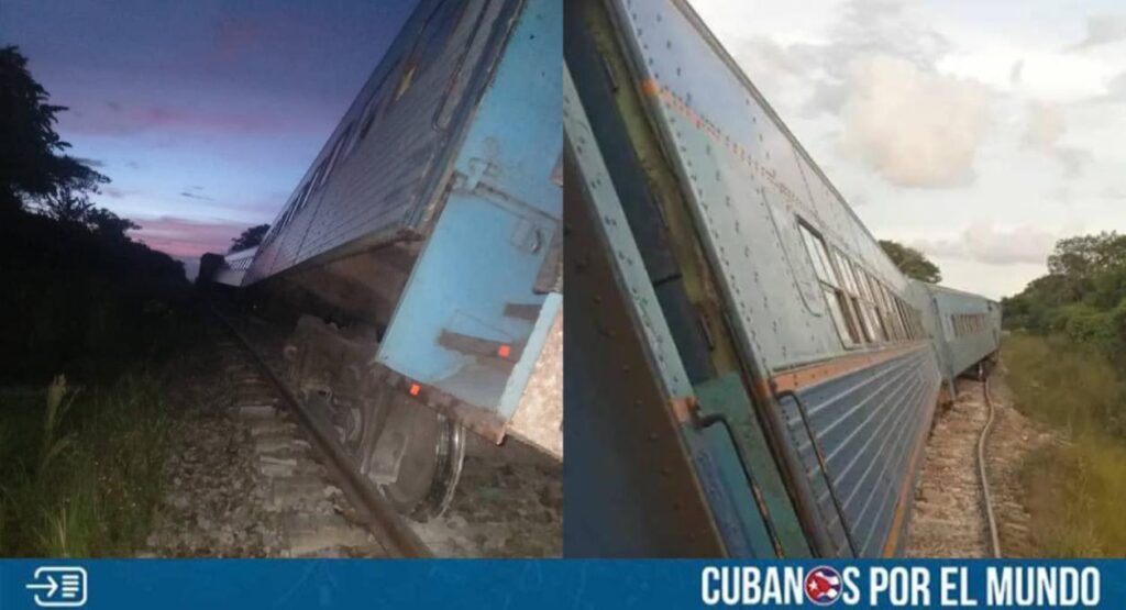 La tarde del viernes 27 de septiembre se descarriló un tren local con tres coches de pasajeros que se dirigía hacia Los Arabos, en la provincia de Matanzas.