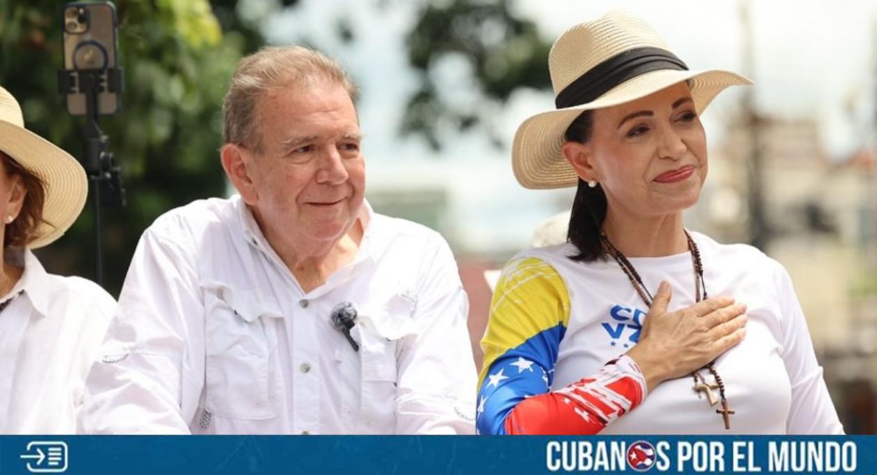 María Corina Machado, líder de la oposición en Venezuela, y Edmundo González, presidente electo, se acreditaron este jueves el premio Sájarov a la libertad de conciencia que entrega todos los años el Parlamento Europeo.