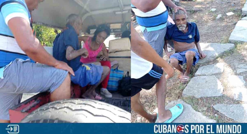 Tras denuncia en redes sociales, anciano cubano recibió asistencia