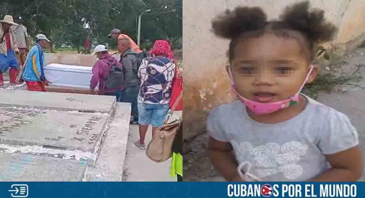 Doloroso adiós de la niña cubana que fue víctima de un accidente doméstico en La Habana