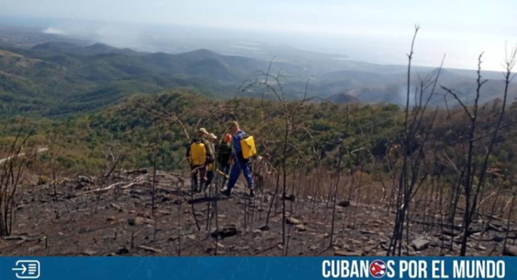 Las autoridades castristas sofocaron un incendio forestal registrado en el área protegida de Topes de Collantes, en el municipio de Trinidad de la provincia de Sancti Spíritus.