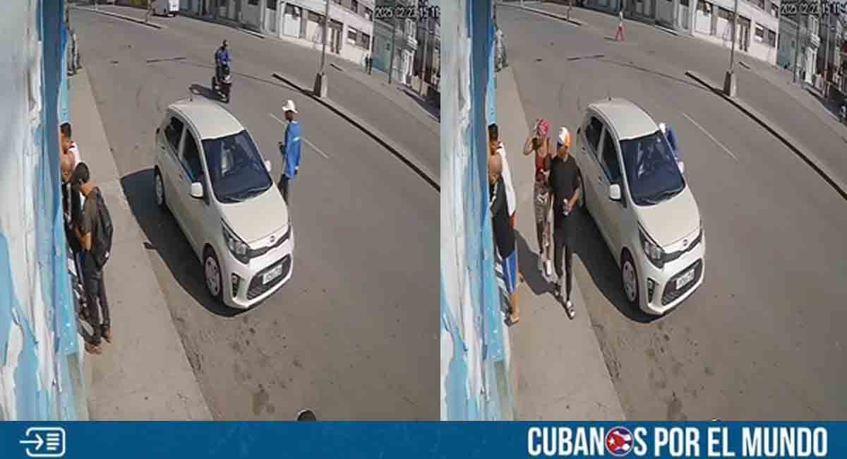 La Habana: Delincuente roba celular de un carro a plena luz del día