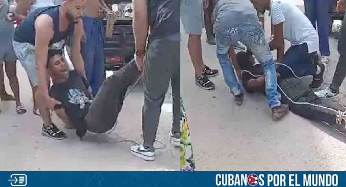 Comunidad captura a ladrón tras cometer un robo en La Habana
