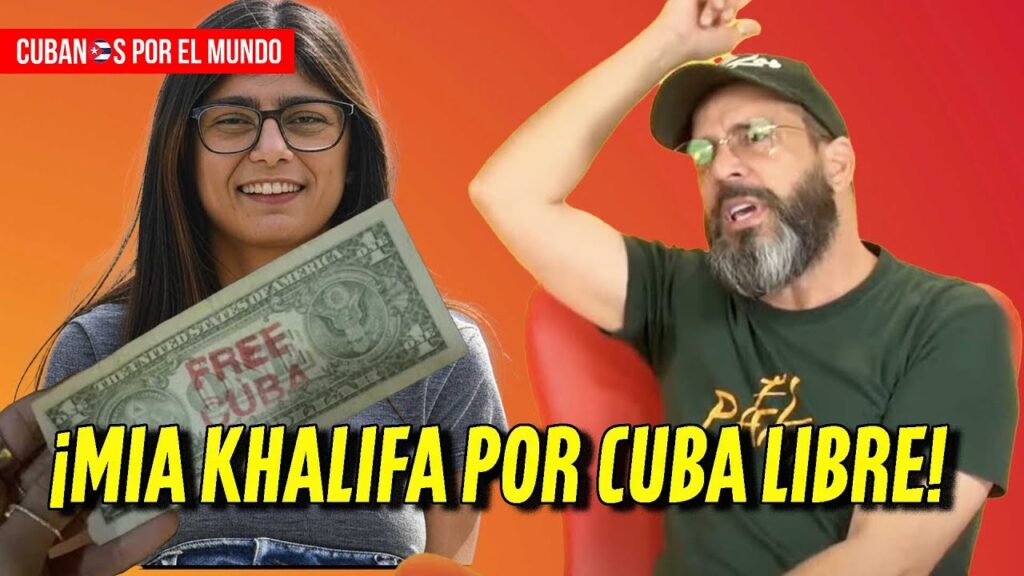 Mia Khalifa vuelve a mostrar su apoyo por la libertad de Cuba; Otaola propone hacerle una estatua
