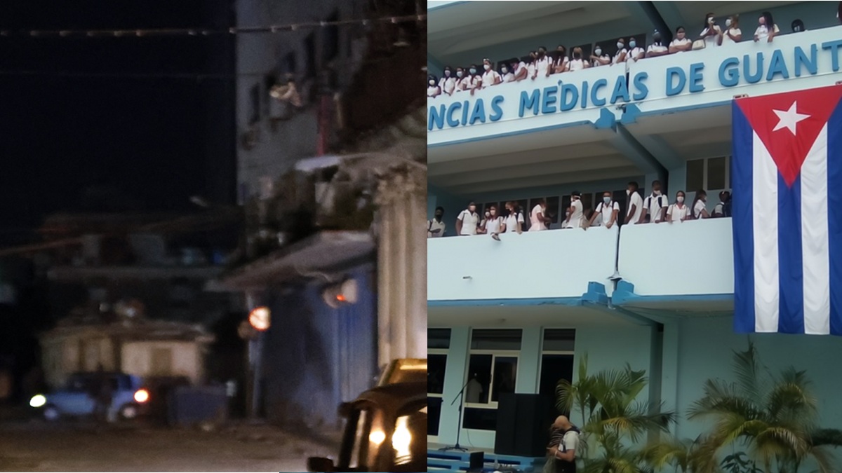 Estudiantes protestan durante apagón en universidades de Cienfuegos y Guantánamo