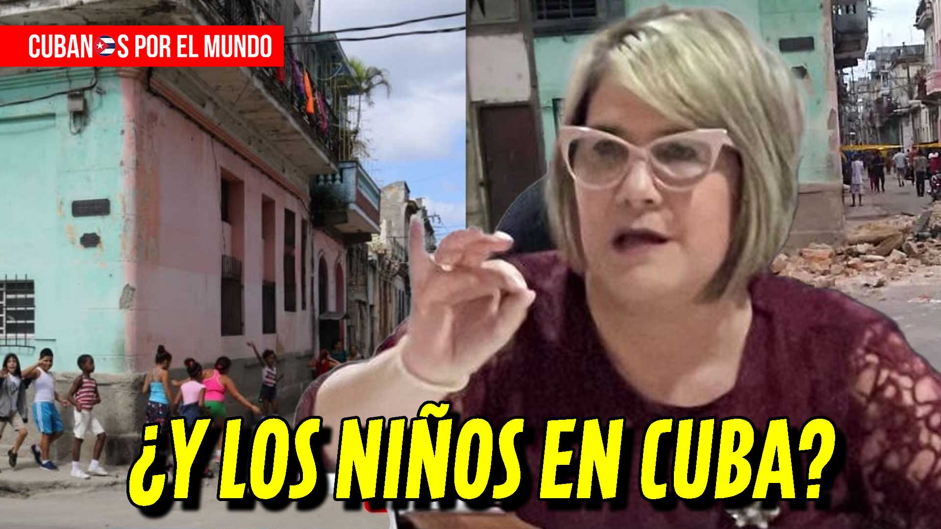 ¡Qué cara más dura, Lis Cuesta! ¿Preocupada por los niños en Gaza, y los de Cuba qué?