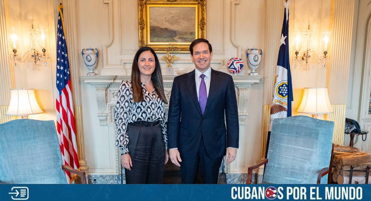 Marco Rubio, secretario de Estado de Estados Unidos, se reunió con la activista cubana por los derechos humanos, Rosa María Payá, quien está nominada por EE. UU. como candidata para integrar la Comisión Interamericana de Derechos Humanos (CIDH).