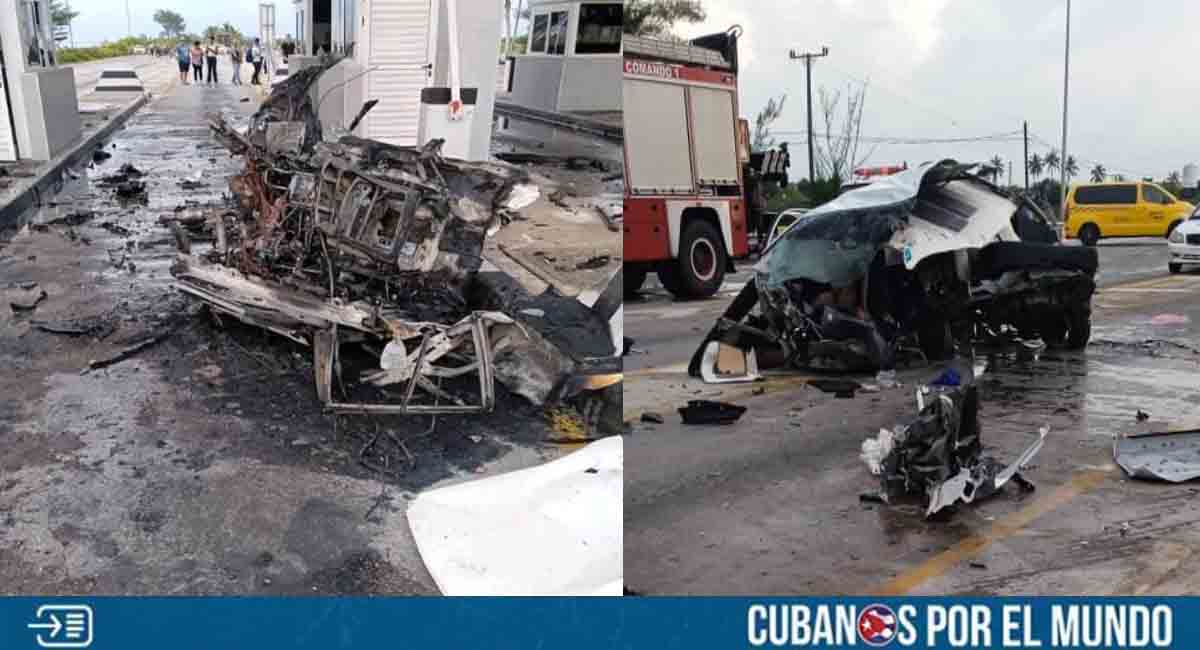 Terrible accidente en peaje de Varadero deja dos fallecidos
