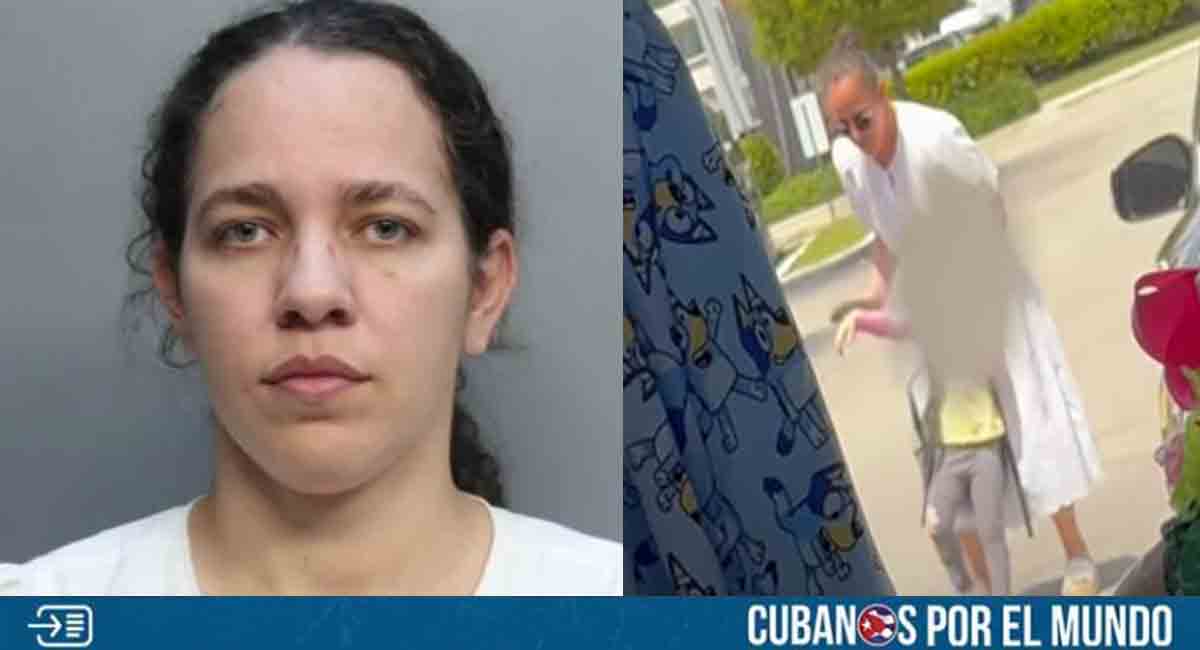 Exponen imágenes de cubana en Hialeah agrediendo a su hija