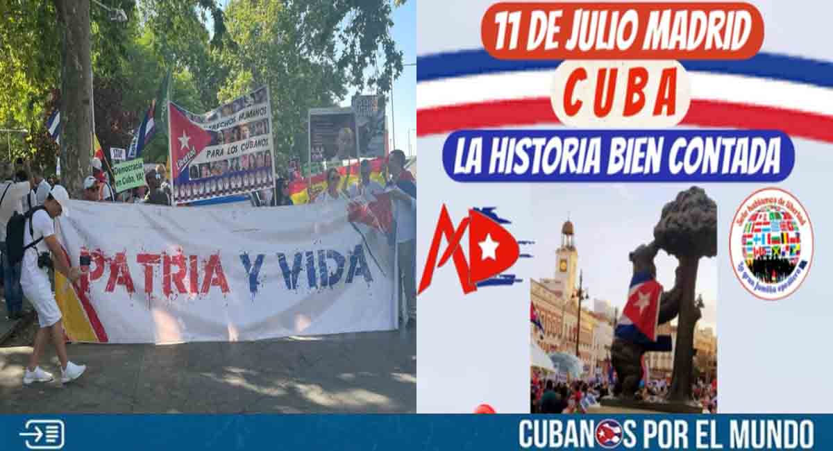 Cubanos manifestarán en Madrid por un nuevo aniversario de las protestas del 11J