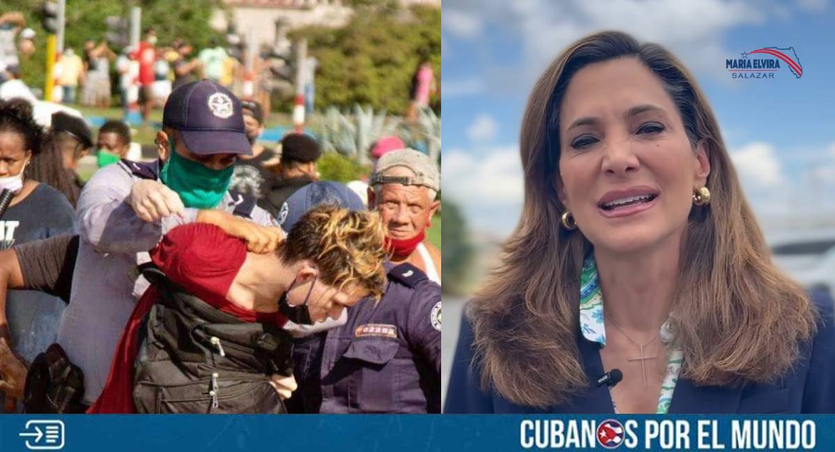 La congresista María Elvira Salazar ratificó su respaldo al pueblo cubano y fustigó una vez más a la dictadura castrista en un mensaje publicado en sus redes sociales a propósito de cumplirse cuatro años de las históricas protestas en la isla del 11 de julio de 2021.