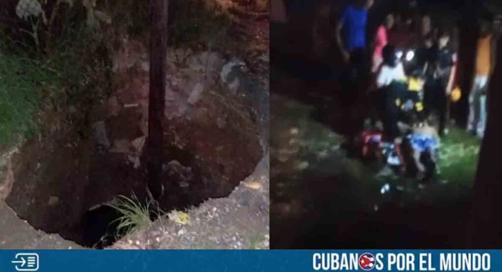 Hombre sufre serias lesiones al caer en una zanja sin señalizar en La Habana
