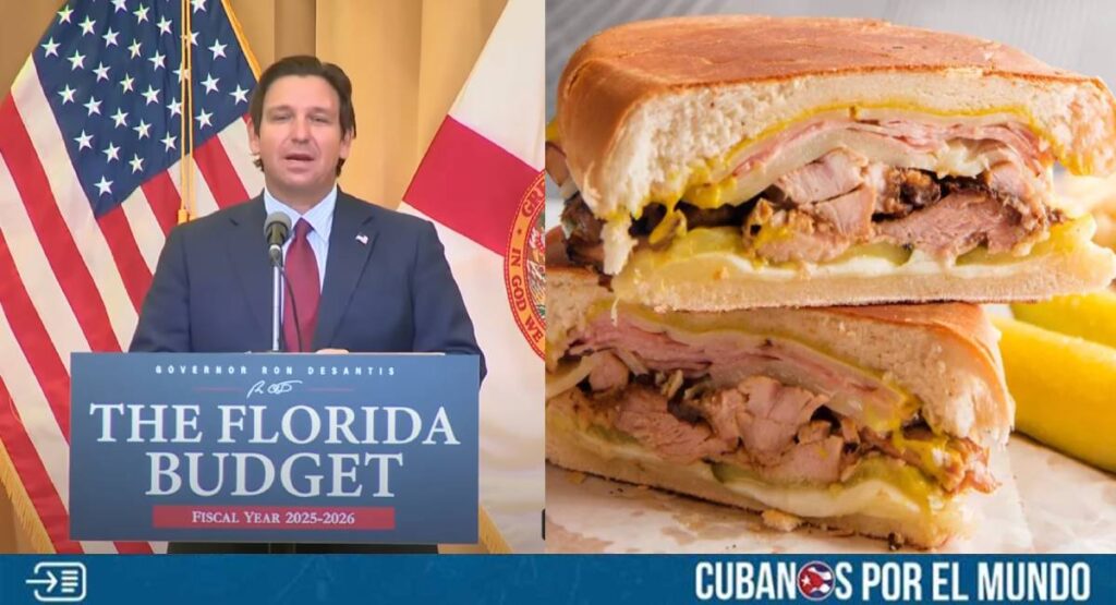 El gobernador de Florida, Ron DeSantis, encendió las redes sociales al publicar una encuesta en su cuenta de X que reavivó una histórica rivalidad culinaria entre Tampa y Miami: ¿debe el sándwich cubano llevar salami?