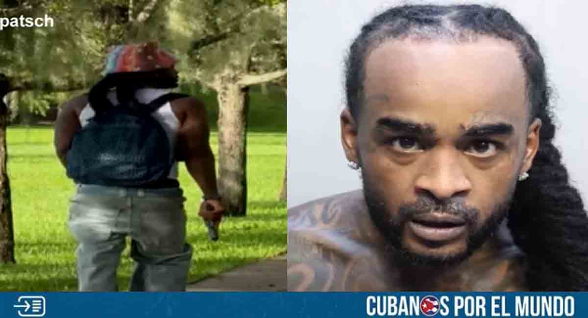 Detenido delincuente en Miami por apuntar con un arma a personas en un parque