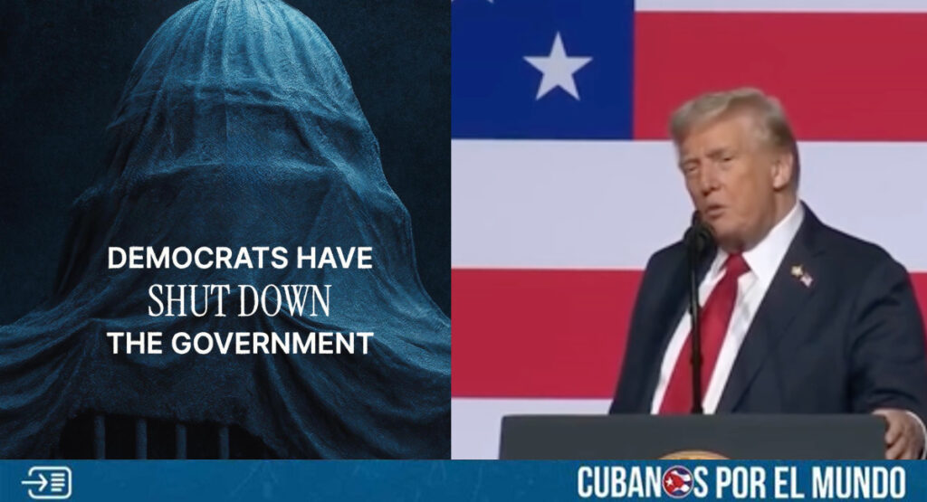 La Casa Blanca responsabilizó directamente a los demócratas por el cierre parcial del gobierno federal de Estados Unidos que se inició esta medianoche.
