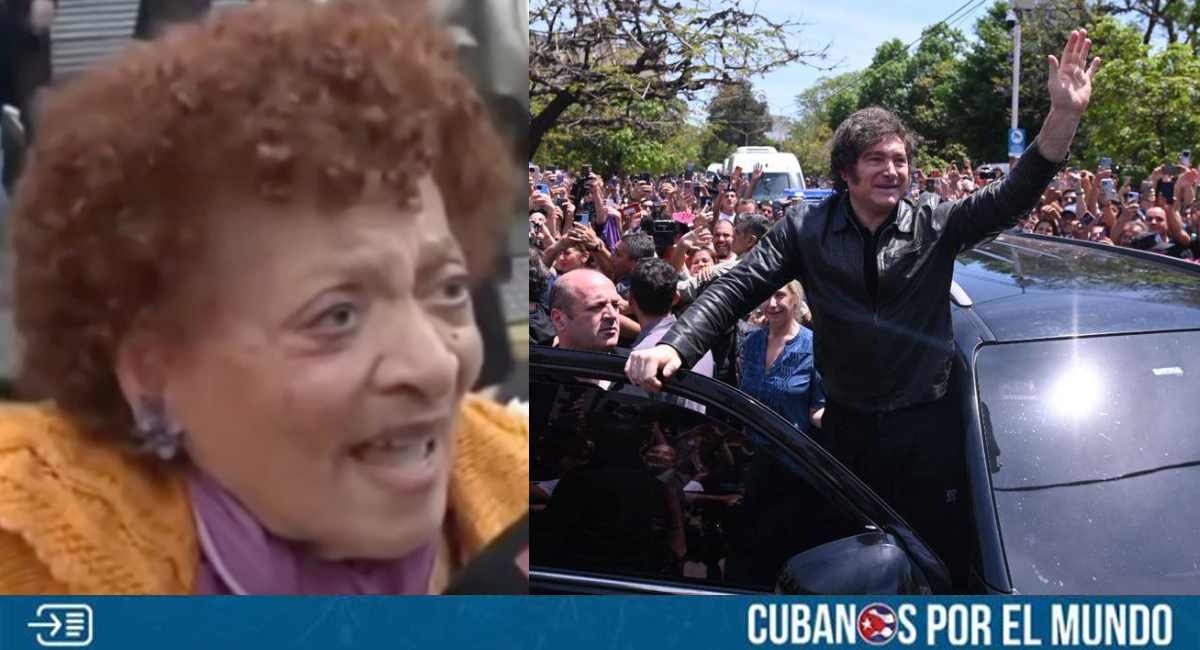 Una cubana que vive en Argentina expresó ante los medios de comunicación su respaldo al presidente Javier Milei, y denunció que el comunismo es terrible.