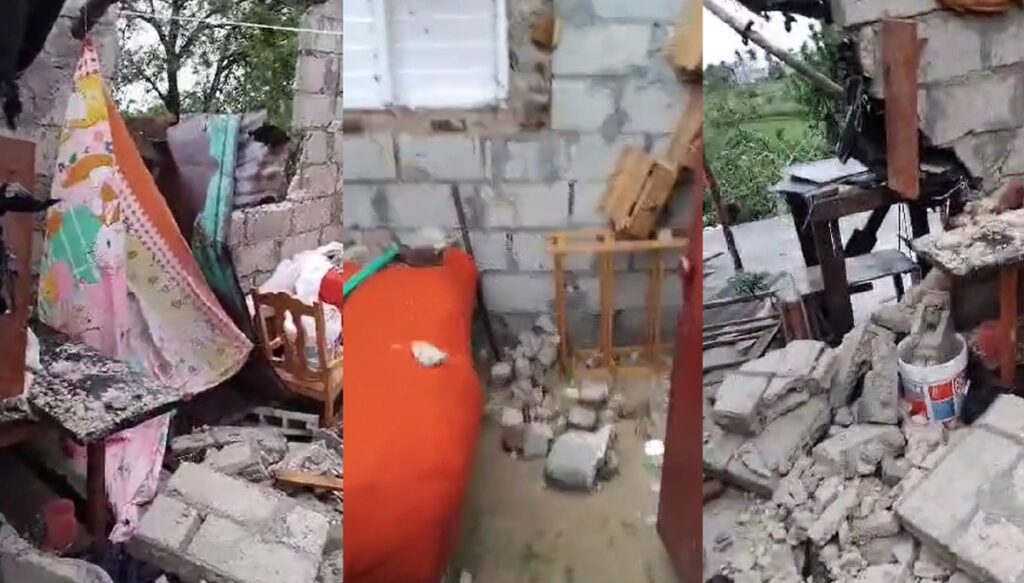 Cubana muestra en las condiciones que quedó la casa de su madre tras el paso del huracán Melissa