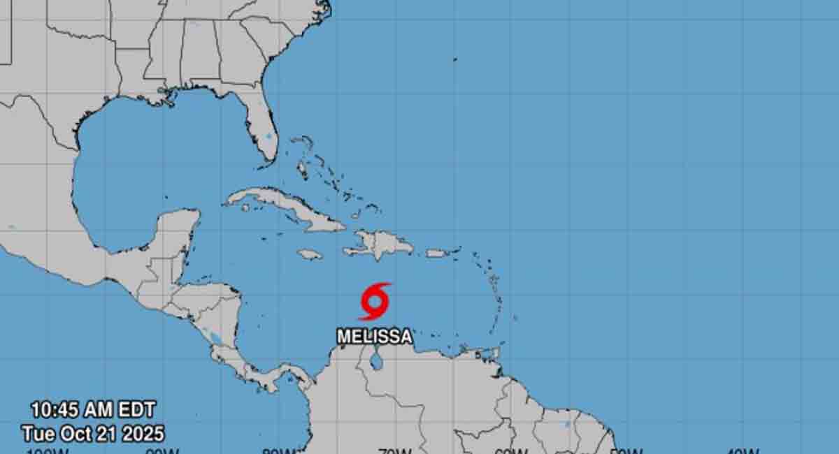 Se forma la tormenta tropical Melissa en el Caribe