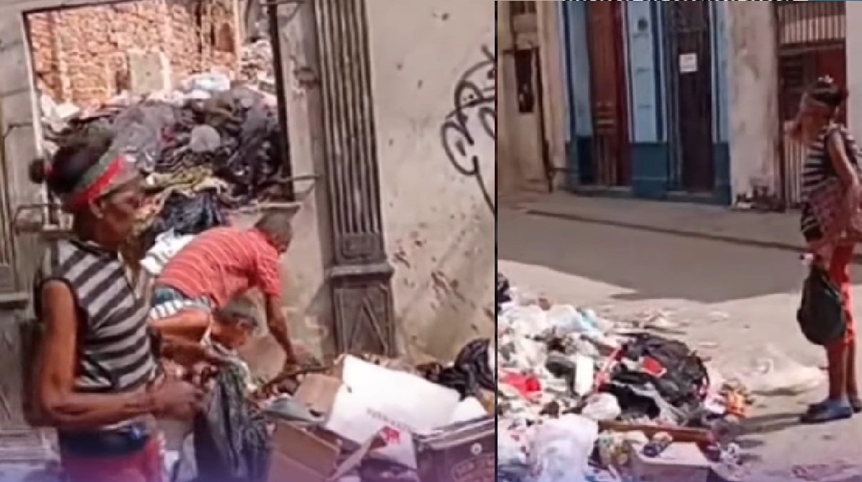 La realidad de los ancianos cubanos: Revisan los basureros para poder sobrevivir