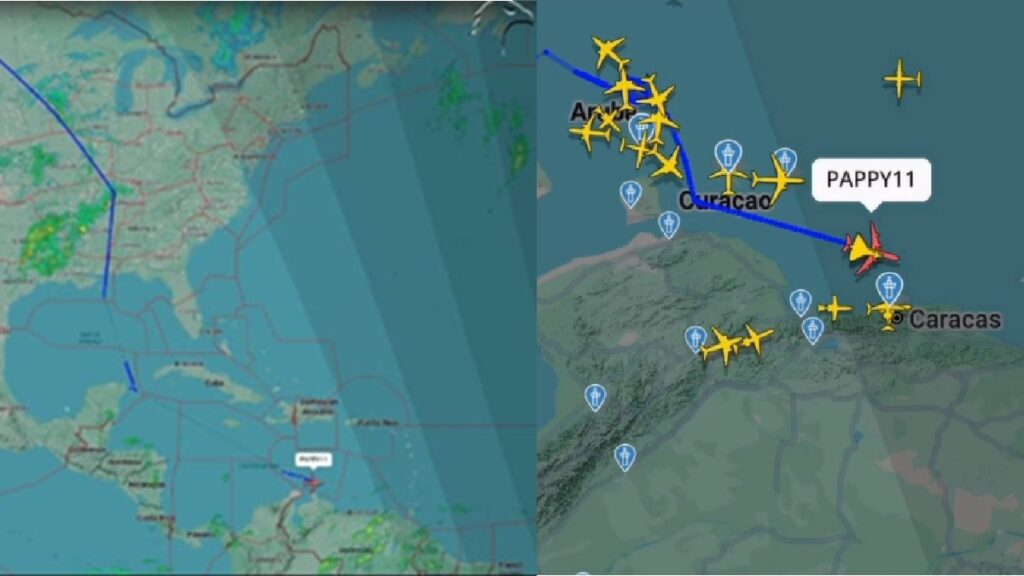 Bombardero nuclear B-52 de EE.UU. sobrevuela frente a costas de Venezuela y se acerca a Caracas