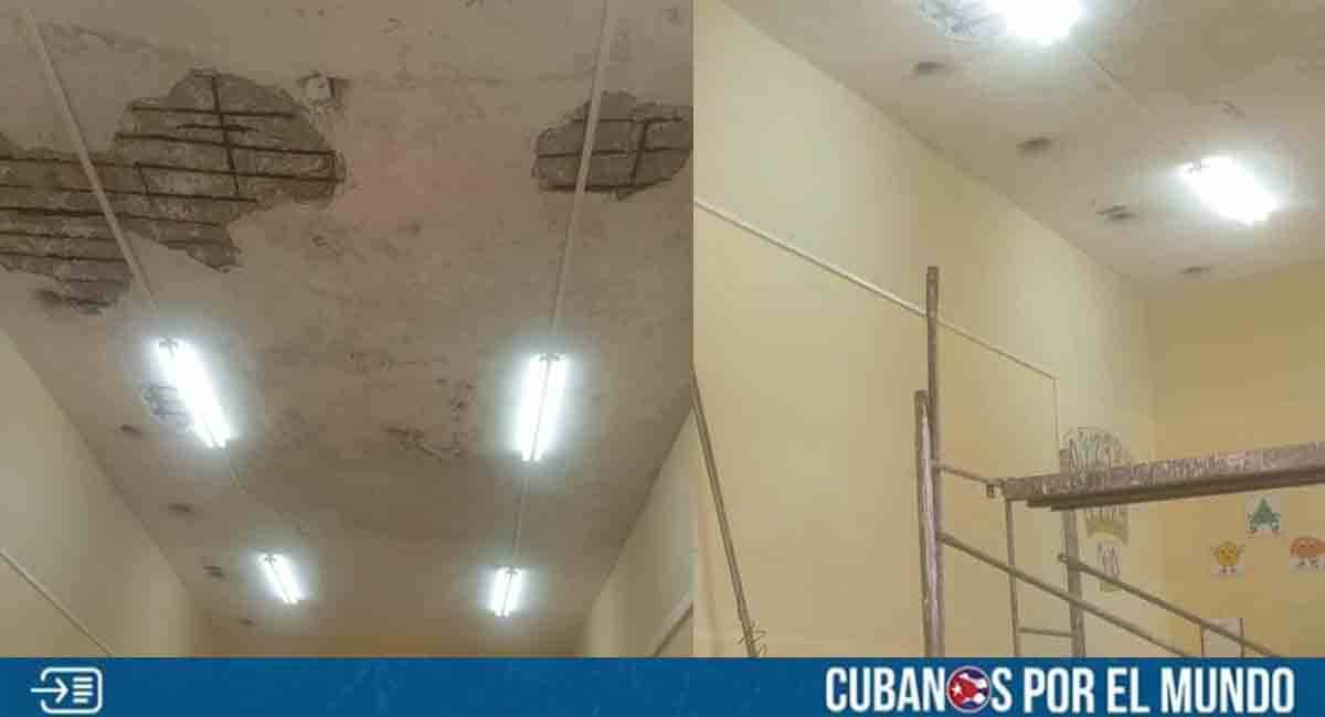 Deterioro en escuela primaria de Camagüey pone en peligro a los niños
