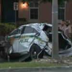 Policía de Miami-Dade termina hospitalizado tras aparatoso accidente de tránsito